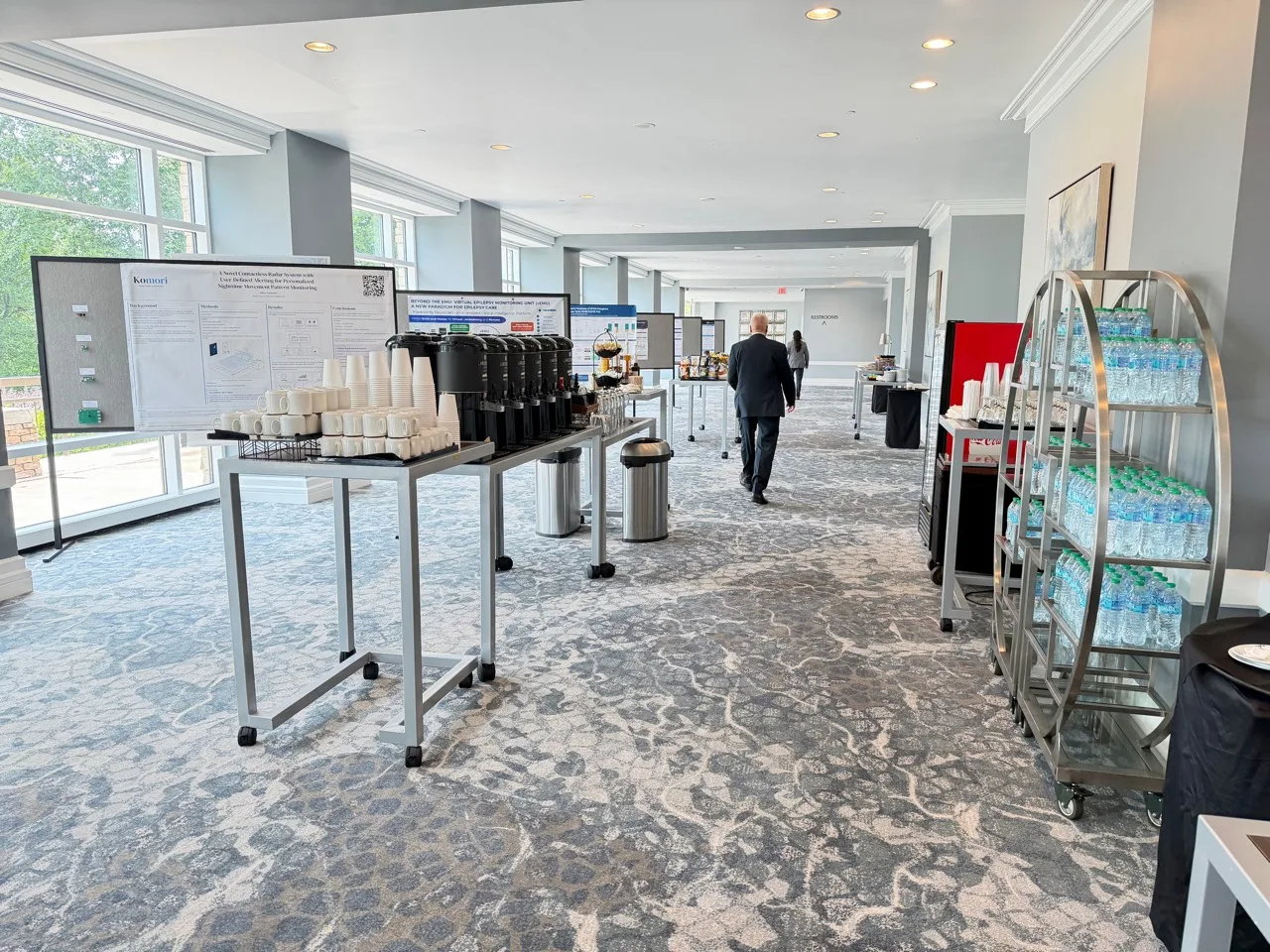 Poster hall at the Epilepsy Pipeline Conference in Leesburg, Virginia