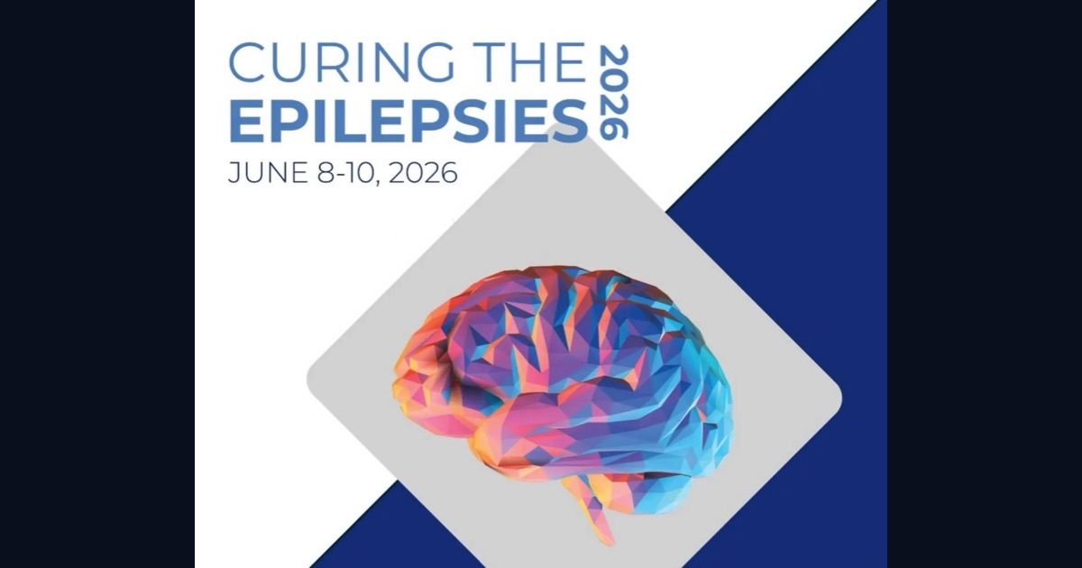 Cover of the NIH Curing the Epilepsies 2026 conference program book — Natcher Conference Center, NIH, Bethesda, MD
